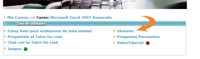 Acesso glosario